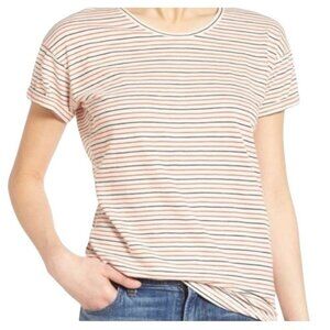 Madewell Striped Red White & Blue Pullover Short Sleeved T-shirt Size Small